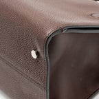 Dior Diorever Bag Pebbled Leather Dark Brown SHW