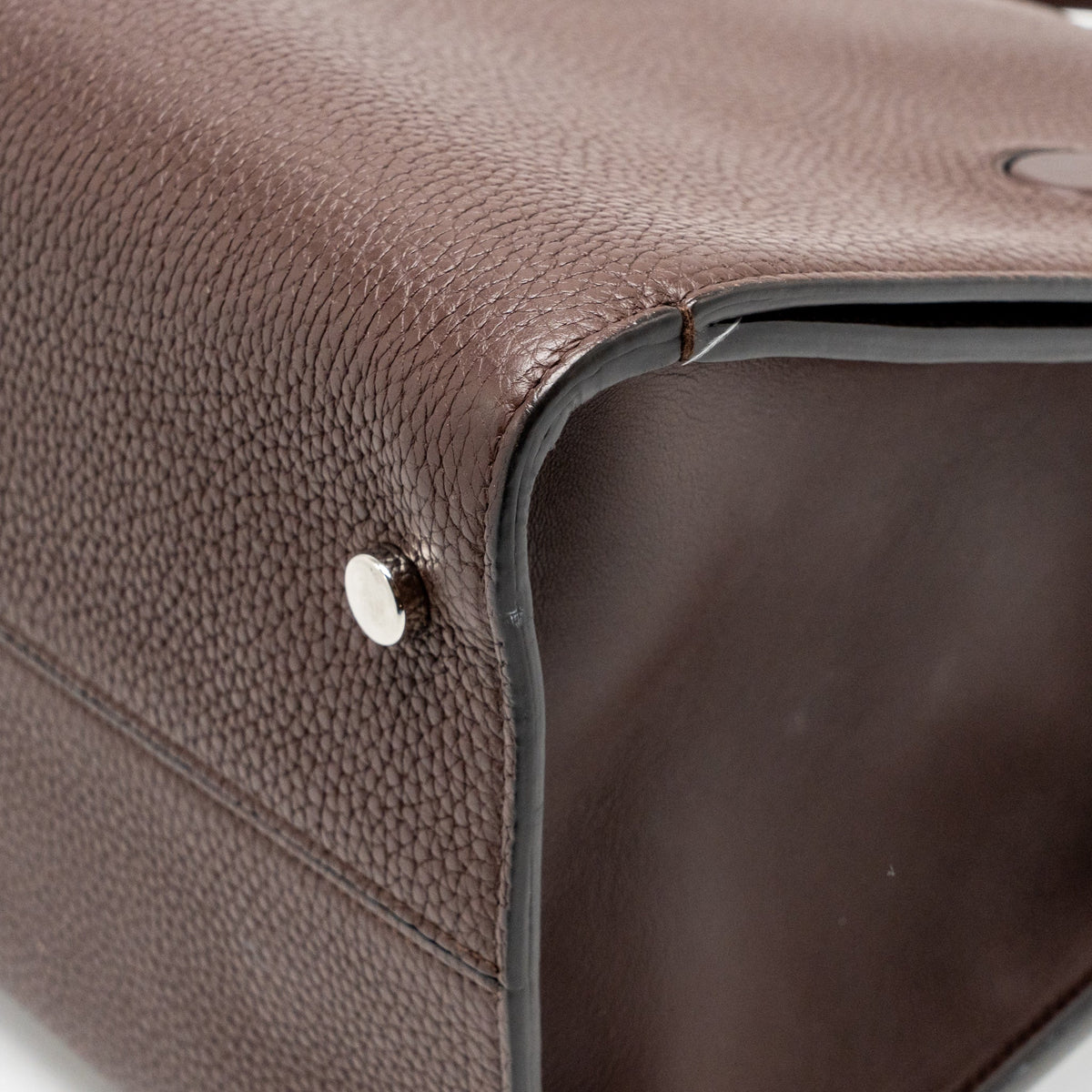 Dior Diorever Bag Pebbled Leather Dark Brown SHW