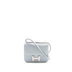 Hermes Mini Constance Epsom Blue Brume SHW