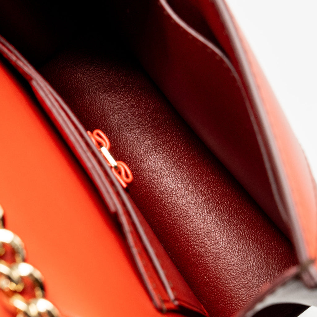 Salvatore Ferragamo Vara Bow Bag Red/Pink and Oversize Gancini Wallet Black Calfskin GHW (Sell in Set)