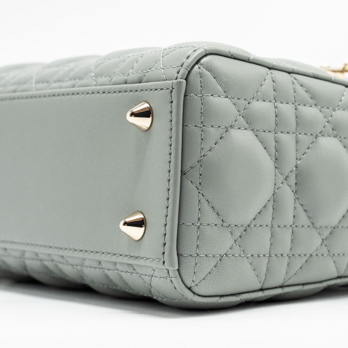 DIOR MY ABC SMALL LADY DIOR LAMBSKIN GREY LGHW