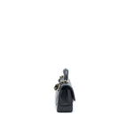 CHANEL TOP HANDLE MINI RECTANGULAR FLAP BAG LAMBSKIN BLACK LGHW (MICROCHIP)