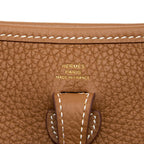 Hermes Mini Evelyn Clemence Gold GHW