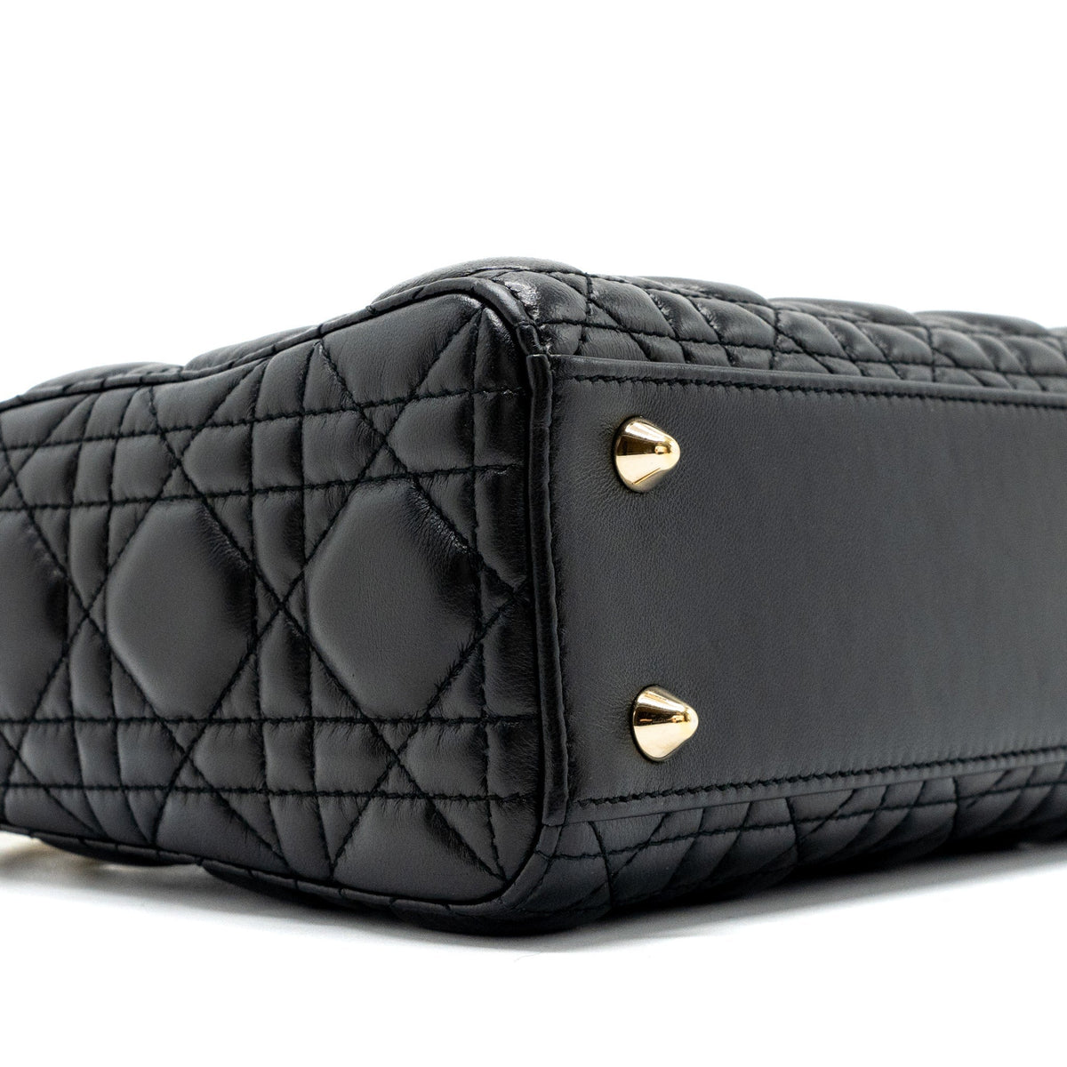 DIOR MY ABC DIOR SMALL LADY DIOR LAMBSKIN BLACK LGHW