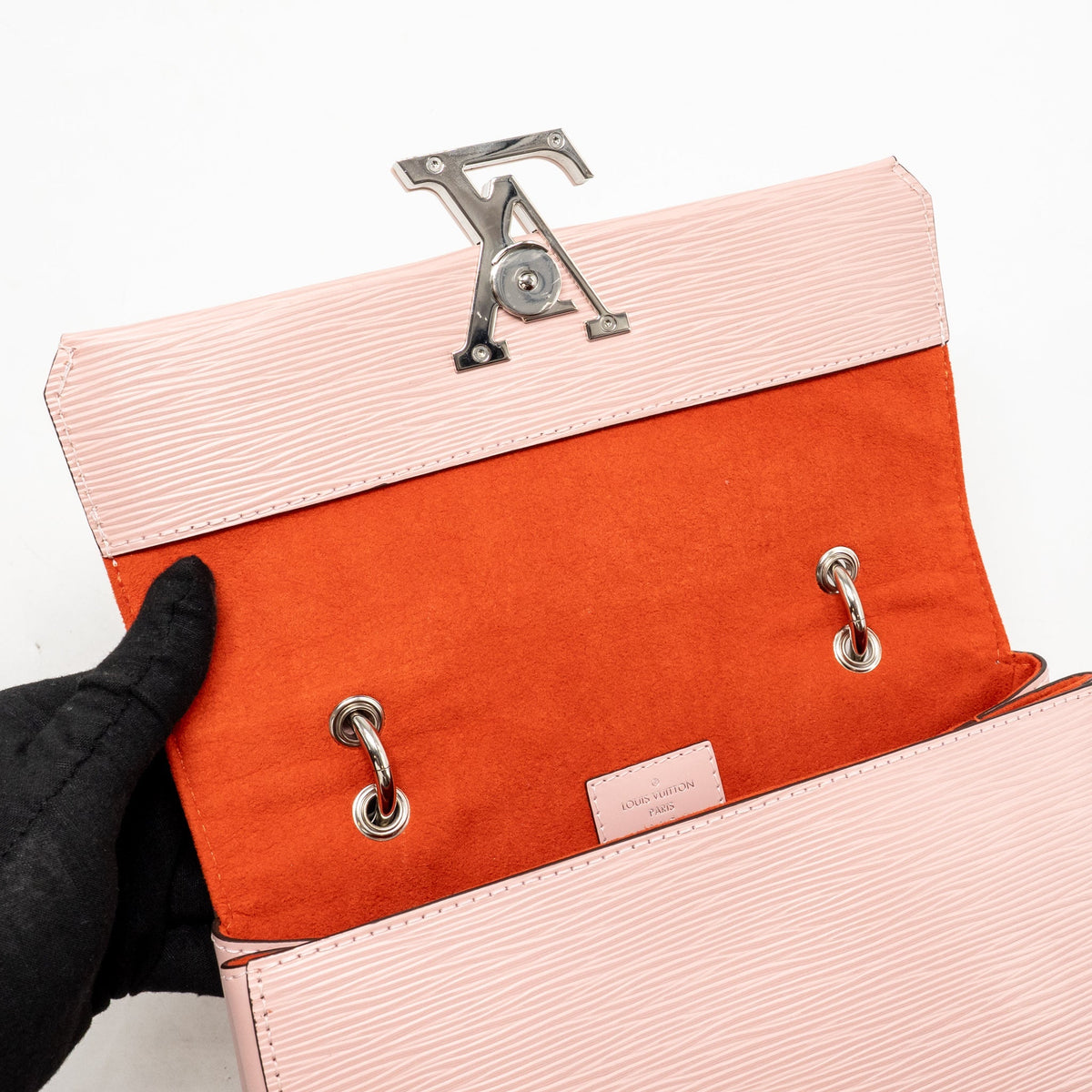 Louis Vuitton Grenelle PM bag EPI leather Rose Ballerine SHW