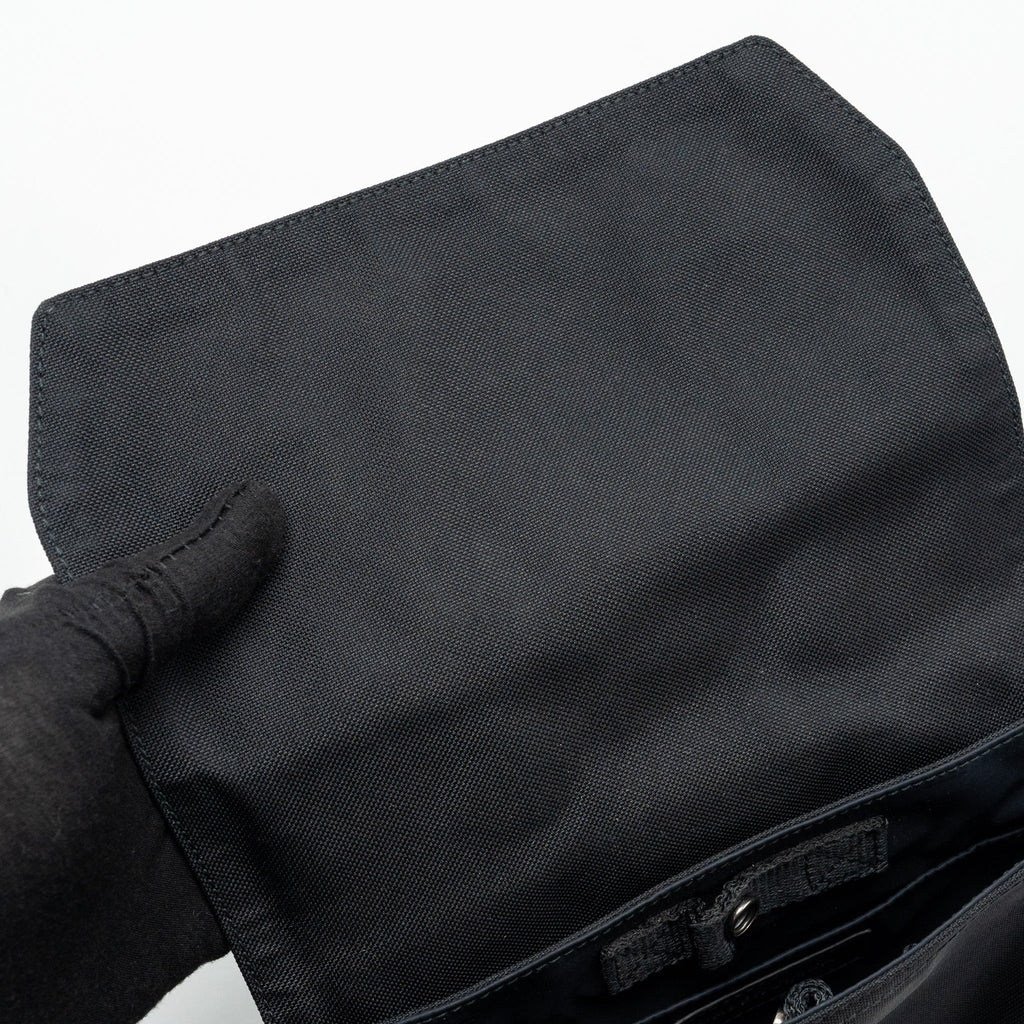 BALENCIAGA ARMY MESSENGER BAG BLACK RECYCLED NYLON BLACK/BLACK HARDWARE