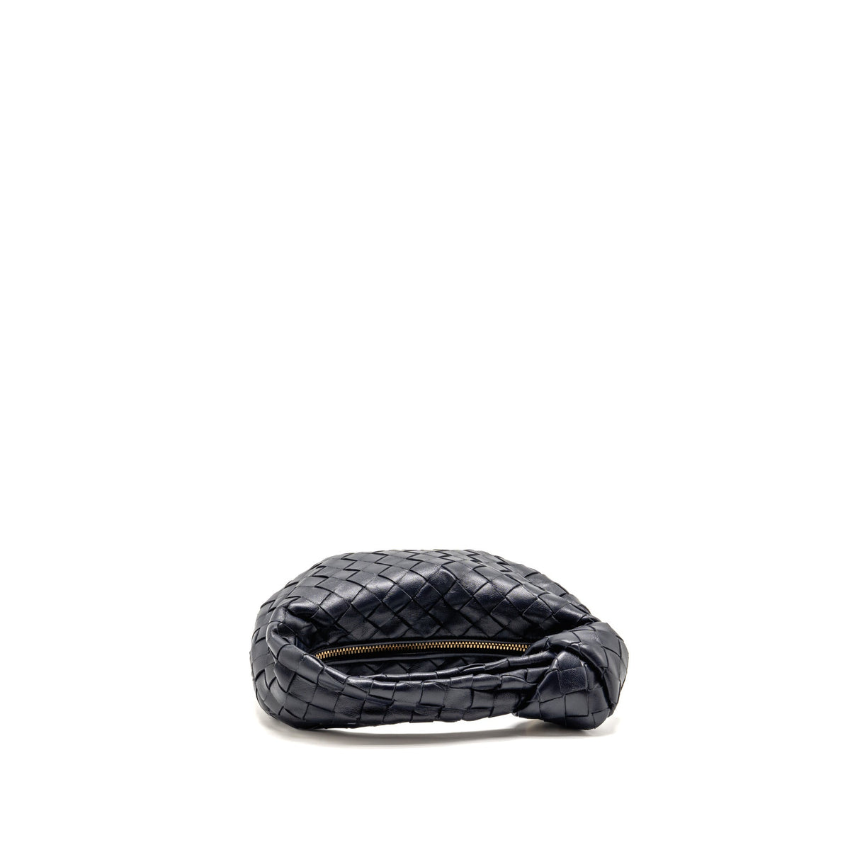 Bottega Veneta Mini Jodie Lambskin Navy GHW