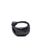 Bottega Veneta Mini Jodie Lambskin Navy GHW