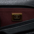 CHANEL CLASSIC WALLET ON CHAIN CAVIAR BLACK GHW (MICROCHIP)