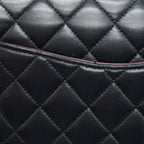 CHANEL MEDIUM CLASSIC DOUBLE FLAP LAMBSKIN BLACK GHW