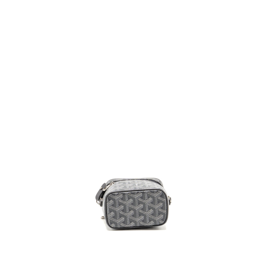 Goyard Muse Nano Vanity Case Goyardine Canvas / Leather Grey SHW