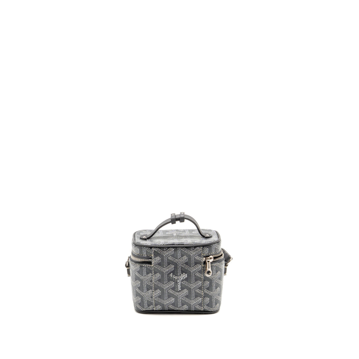 Goyard Muse Nano Vanity Case Goyardine Canvas / Leather Grey SHW