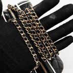 Chanel 25P Quilted Bowling Bag Lambskin Black/White LGHW (Microchip)