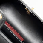 CHANEL 26P PREPPY BOWLING SHOULDER BAG CAVIAR BLACK GHW (MICROCHIP)