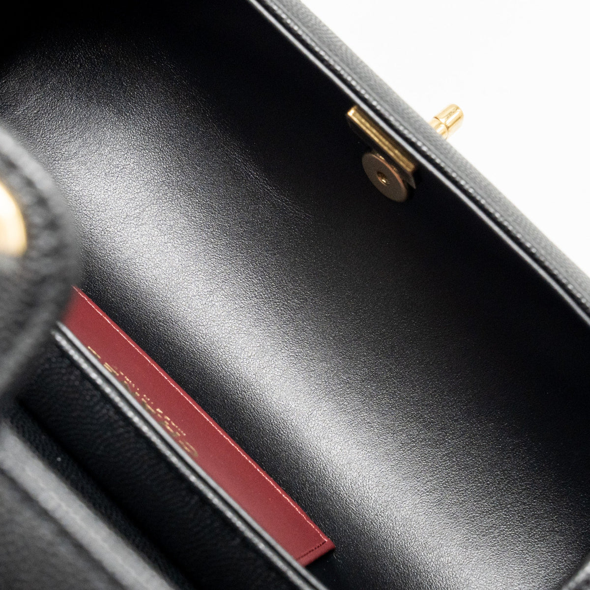 CHANEL 26P PREPPY BOWLING SHOULDER BAG CAVIAR BLACK GHW (MICROCHIP)