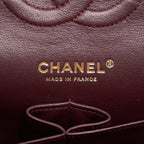 CHANEL MEDIUM CLASSIC DOUBLE FLAP LAMBSKIN BLACK GHW