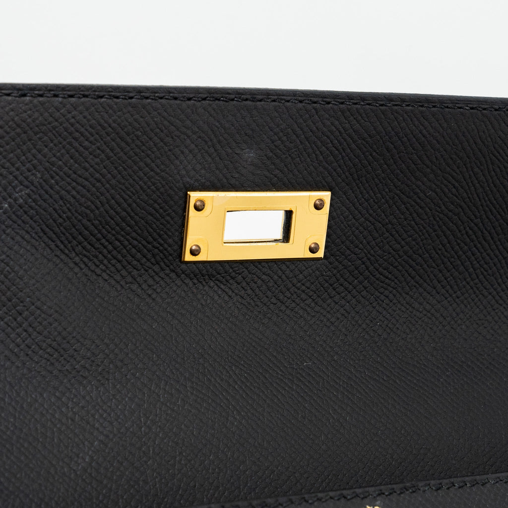 HERMES KELLY 28 EPSOM BLACK GHW