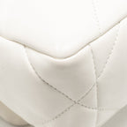 Chanel small 19 bag lambskin white multicoloured hardware (microchip)
