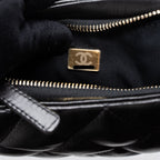 CHANEL 22K HOBO SHOULDER BAG LAMBSKIN BLACK GHW (MICROCHIP)