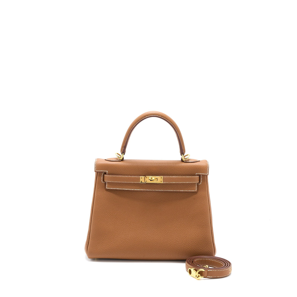 Hermes Kelly 25 Togo Gold GHW