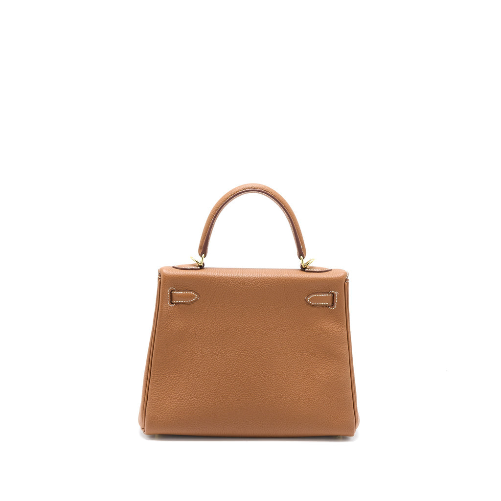 Hermes Kelly 25 Togo Gold GHW