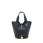 Hermes Picotin 18 Lock Bag Black GHW