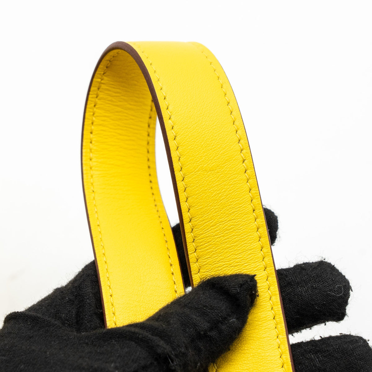 Hermes mini lindy swift jaune de Naples SHW