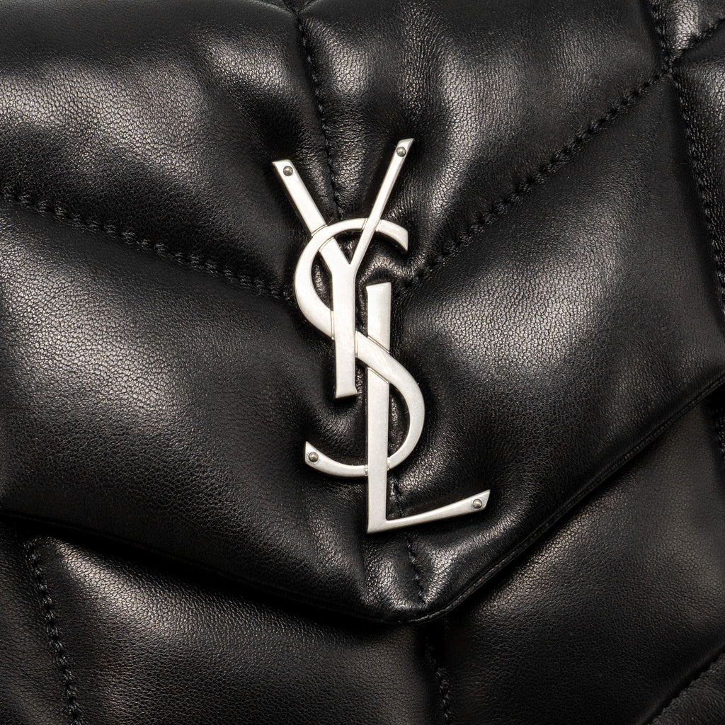 Saint Laurent/YSL Small puffer bag Lambskin black SHW