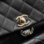 CHANEL LARGE DUMA BACKPACK CALFSKIN BLACK LGHW (MICROCHIP)