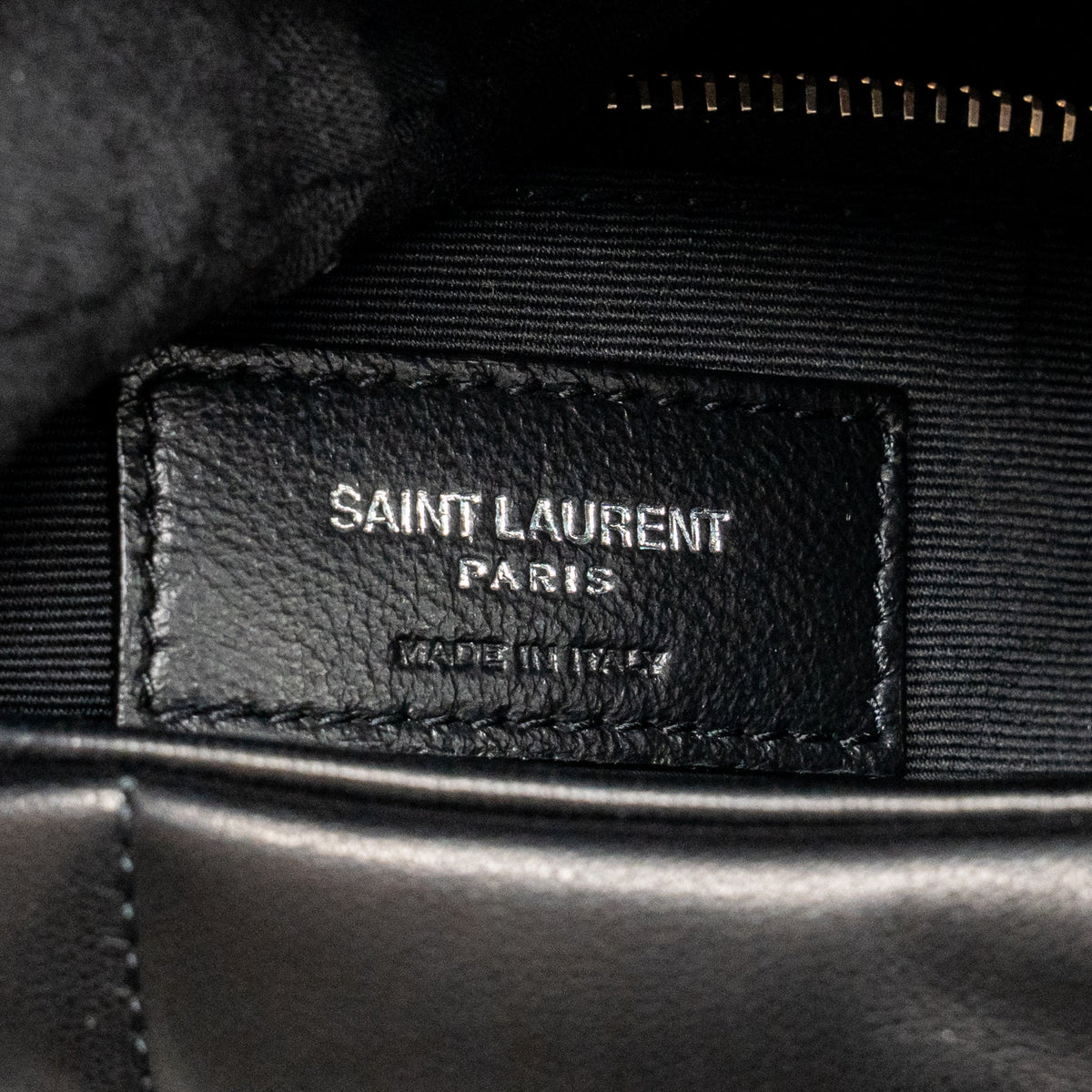 Saint Laurent/YSL Small puffer bag Lambskin black SHW