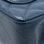 Chanel Mini Rectangular Flap Bag Lambskin Navy SHW