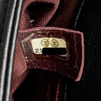 Chanel Mademoiselle Enamel Flap Bag Shiny Sheepskin Black GHW