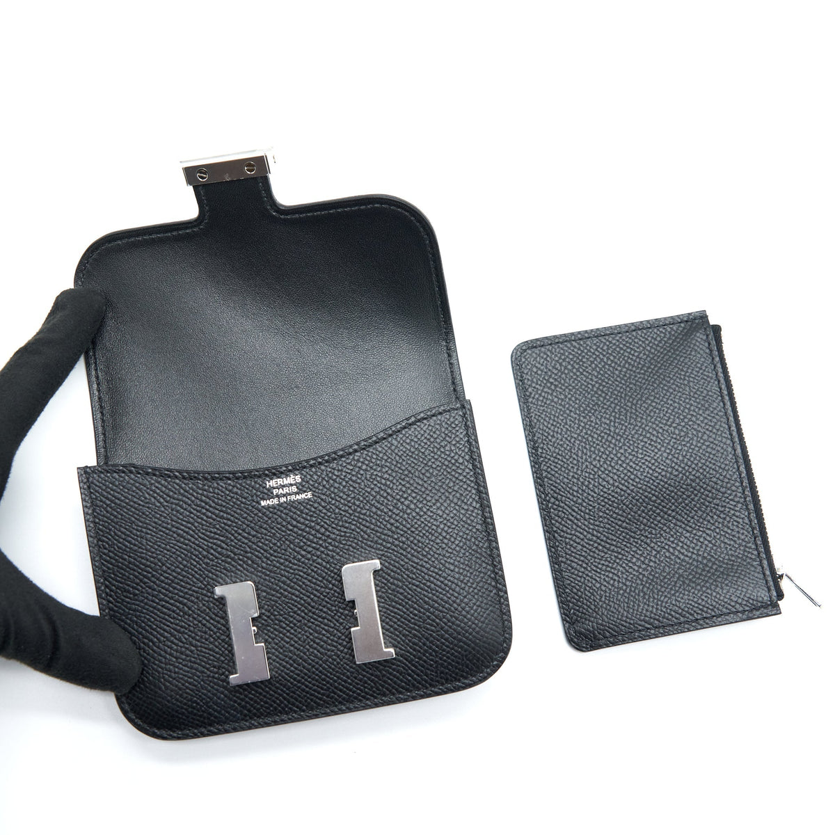Hermes Constance Slim Epsom Black SHW