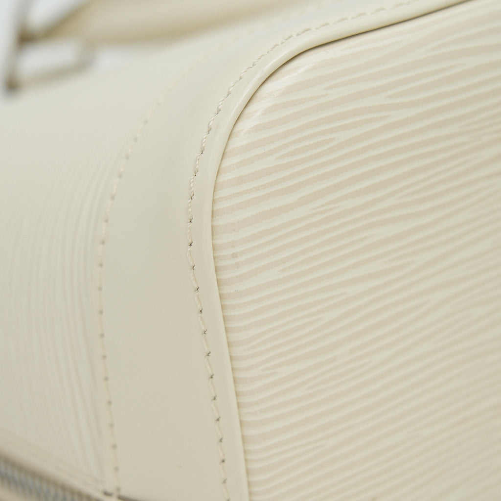 LOUIS VUITTON ALMA MM EPI LEATHER WHITE SHW
