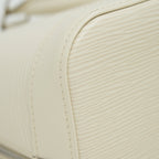 LOUIS VUITTON ALMA MM EPI LEATHER WHITE SHW
