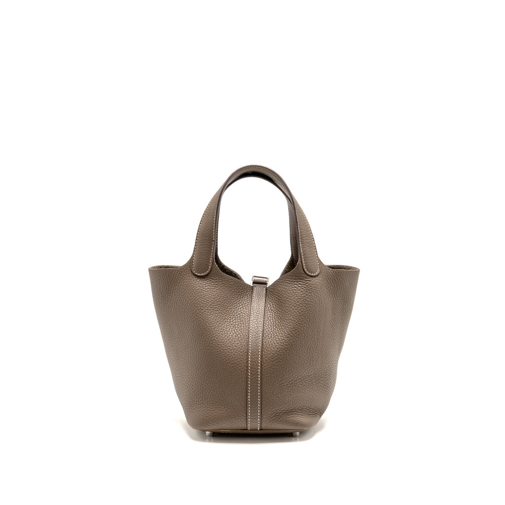 Hermes Picotin 18 Clemence Etoupe SHW