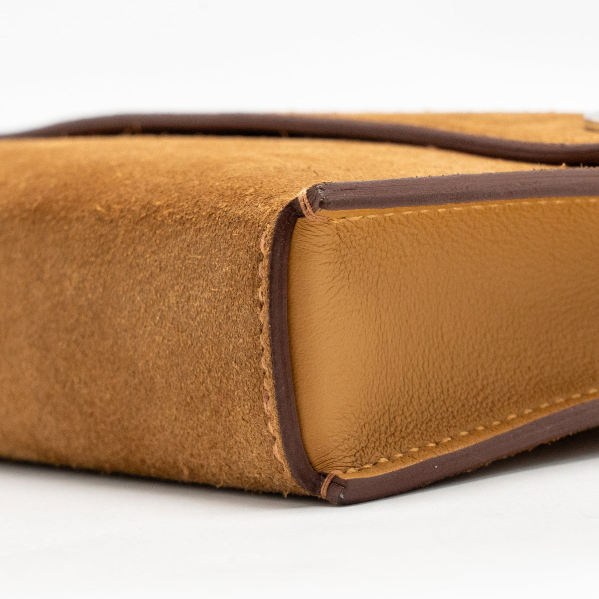 Hermes Hermesnap Suede / Swift Chamois / Sésame SHW