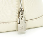 LOUIS VUITTON ALMA MM EPI LEATHER WHITE SHW