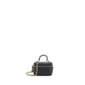 CHANEL TOP HANDLE MINI ZIPPER SOFT VANITY WITH CHAIN CAVIAR BLACK GHW