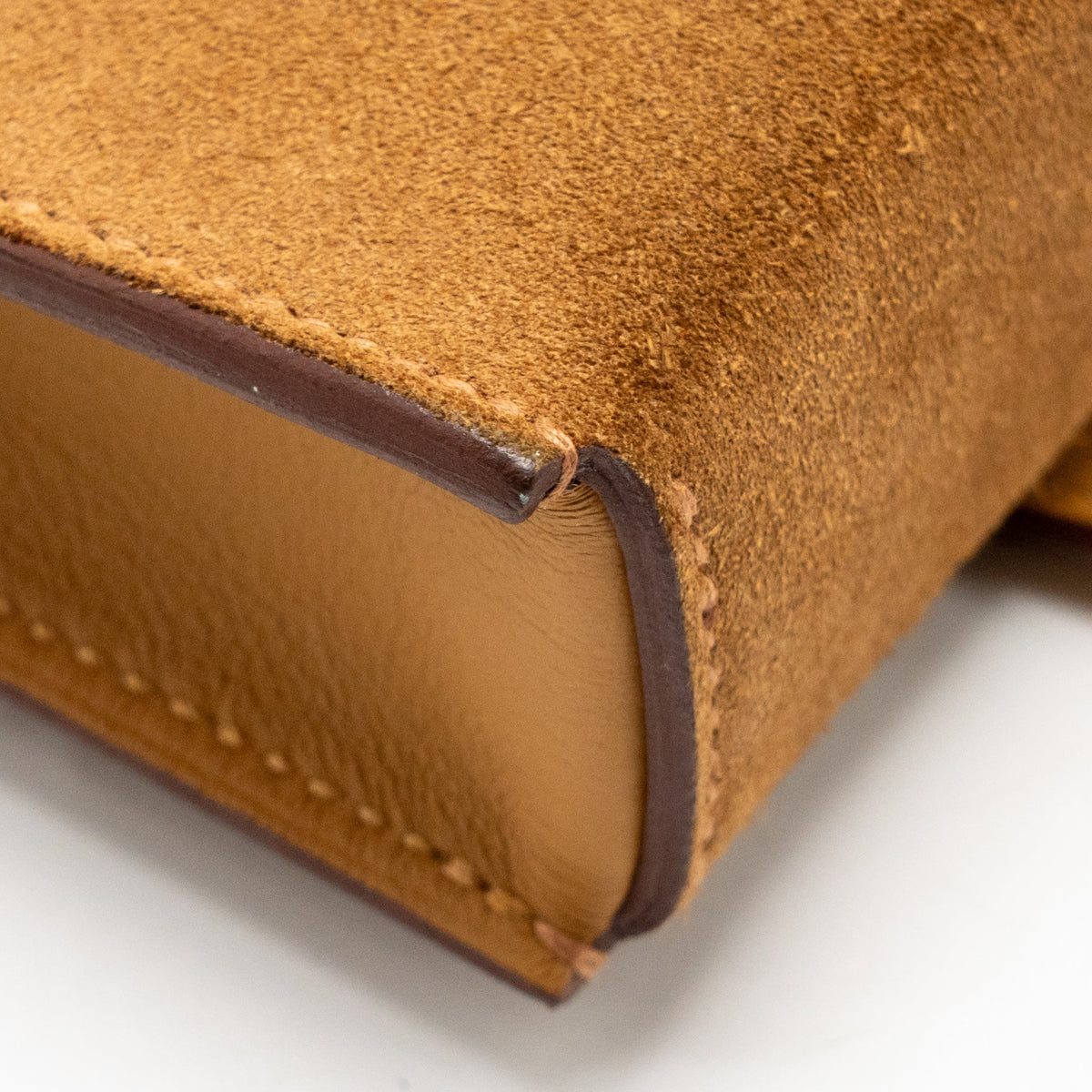 Hermes Hermesnap Suede / Swift Chamois / Sésame SHW