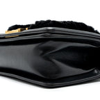 CHANEL SMALL BOY BAG RABBIT HAIR LIMITED EDITION LAMBSKIN BLACK GHW