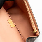 LOUIS VUITTON CLUNY BB MONOGRAM CANVAS WITH PINK STRAP GHW