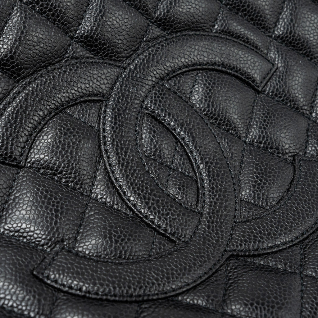 CHANEL GRAND SHOPPING TOTE CAVIAR BLACK GHW