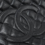 CHANEL GRAND SHOPPING TOTE CAVIAR BLACK GHW