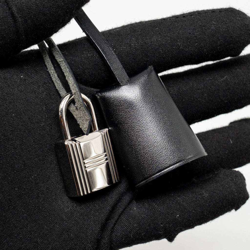 Hermes Herbag 31 Zip Bag Berline Canvas/Hunter Leather Black/Ecru-Black SHW