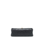 CHANEL 2.55 225 SMALL REISSUE DOUBLE FLAP BAG AGED CALFSKIN BLACK GHW