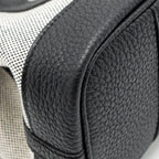 Hermes Neo Garden Party 23 Negonda / Canvas Ecru / Black SHW