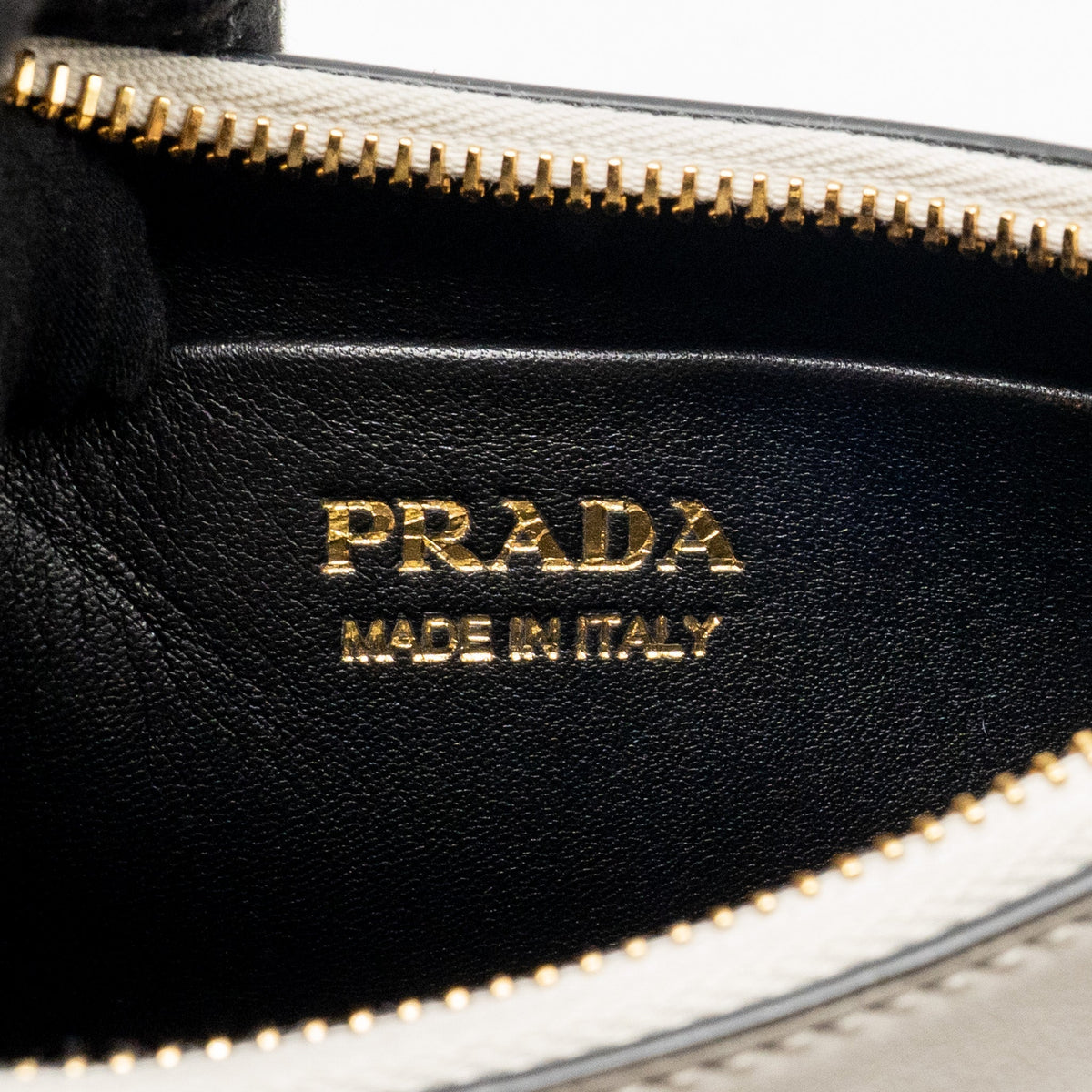 PRADA ARQUÉ SMALL SHOULDER BAG CALFSKIN WHITE GHW