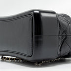 CHANEL SMALL GABRIELLE BACKPACK CALFSKIN BLACK MULTICOLOUR HARDWARE (MICROCHIP)