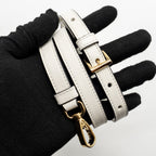 PRADA ARQUÉ SMALL SHOULDER BAG CALFSKIN WHITE GHW